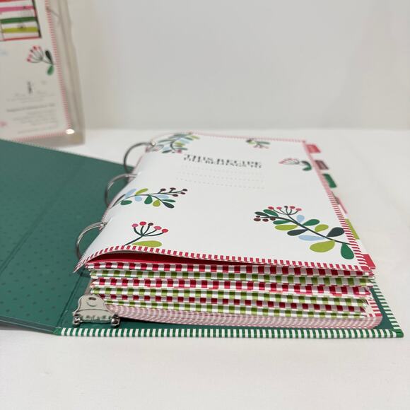 Holiday Christmas Eat Drink and Be Merry Recipe File Cookbook Folder Journal - Picture 12 of 12